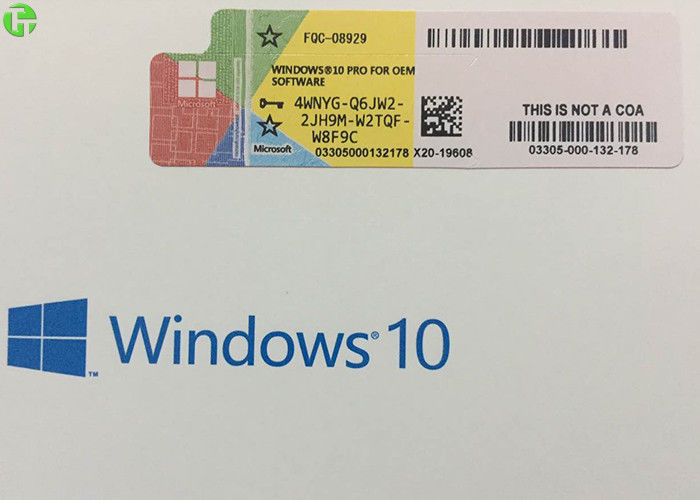 ترقية Microsoft Windows 10 مفتاح الرمز Coa الترخيص ملصق تفعيل الضمان