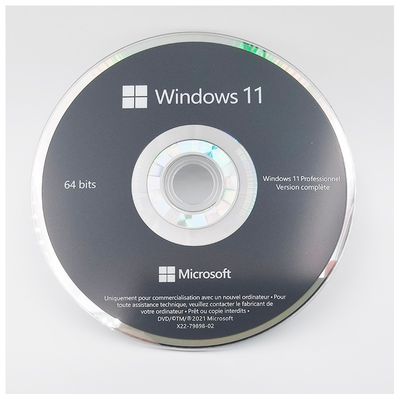 أصل Windows 11 Pro OEM DVD الإصدار الفرنسي ترخيص بناء النظام 64 بت للأعمال