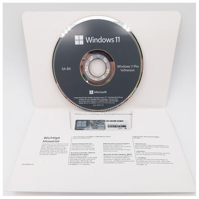 أصل Windows 11 Pro OEM DVD الإصدار الألماني ترخيص بناء النظام لـ 64 بت للأعمال