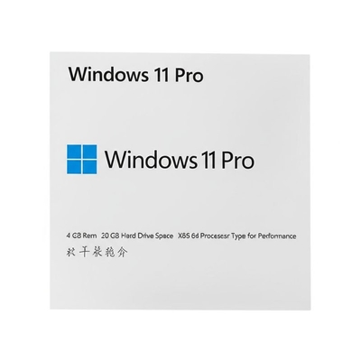 ويندوز 11 برو OEM 4 GB رام 20 GB مساحة القرص الصلب X86 64 نوع المعالج للأداء