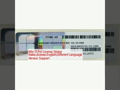 دعم إصدارات اللغة الإيطالية، الكورية، الإنجليزية