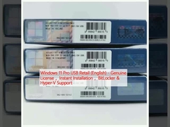 نظام التشغيل Windows 11 Pro USB Retail (باللغة الإنجليزية) - الترخيص الأصلي ، التثبيت الفوري ، دعم BitLocker و Hyper-V
