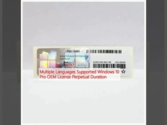 لغات متعددة مدعومة ويندوز 10 برو ترخيص OEM مدة دائمة