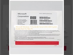 مايكروسوفت ويندوز 11 برو 64 بت DVD الفرنسية OEM System Builder Pack للكمبيوتر الجديد