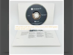 الرخصة الرسمية لـ Microsoft Windows 11 Pro DVD الفرنسية OEM System Builder 64 بت