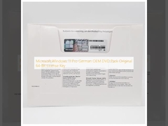 Microsoft Windows 11 Pro German OEM DVD Pack مفتاح ترخيص أصلي 64 بت