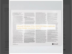 مايكروسوفت ويندوز 11 برو OEM DVD إيطالية ترخيص بناء النظام الشرعي لجهاز كمبيوتر واحد